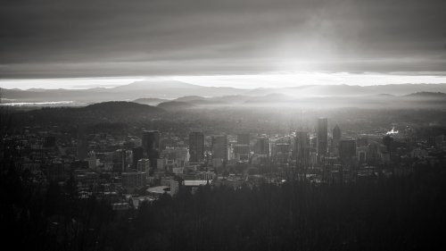Winter Sunrise over Portland